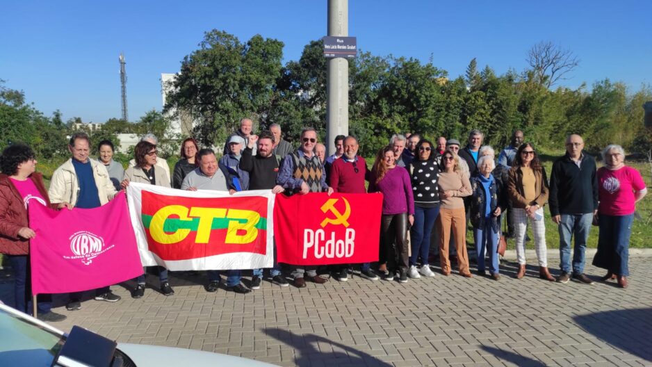 CTB participa de inauguração de nome de rua em homenagem póstuma a Vera Goulart em Pelotas